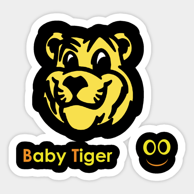 tiger kid Sticker by Qmega